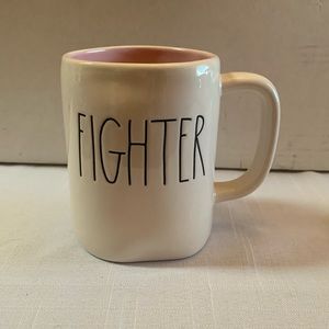 Rae Dunn Fighter mug (breast cancer survivor)